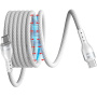 ENKAY magnetni pleteni kabel za punjenje i prijenos podataka - USB-C na USB-C - 2 m - bijeli