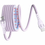ENKAY magnetski pleteni kabel za punjenje i prijenos podataka - USB-C na USB-C - 2 m - ljubičasti
