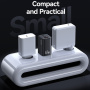 USAMS CC265 GaN adapter za brzo punjenje s portovima 2x USB-C / USB-A - 67W - bijeli
