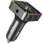 WEKOME WP-C62 Bluetooth FM transmitter za auto s priključcima USB-C / 2x USB-A - 48W - sivi