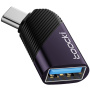 Toocki TQ-OTG06 adapter za punjenje i prijenos podataka - USB-A na USB-C - ljubičasta