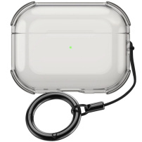 Prozirna futrola s karabinerom za AirPods Pro - siva