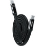 WEKOME WDC-C20 magnetski pleteni kabel za punjenje i prijenos podataka - USB-C na USB-C - 1 m - crni