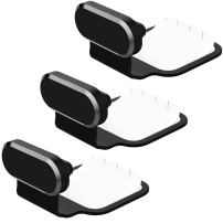 Samoljepljivi čep protiv prašine za USB-C priključak za Apple uređaje - 3 kom - crna