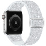 Svjetlucavi najlonski remen s kliznom kopčom za Apple Watch 42mm / 41mm / 40mm / 38mm - srebrni