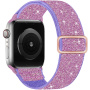 Svjetlucavi najlonski remen s kliznom kopčom za Apple Watch 42mm / 41mm / 40mm / 38mm - ljubičasti