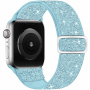 Svjetlucavi najlonski remen s kliznom kopčom za Apple Watch Ultra 49mm / 46mm / 45mm / 44mm / 42mm - plavi