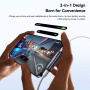 ESSAGER 2u1 audio i Redukcije za punjenje - 3,5 mm jack / USB-C na USB-C - siva