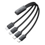 ESSAGER 4u1 Redukcije za punjenje i prijenos podataka - USB-C na 2x USB-C / Lightning / micro USB - crna
