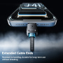 ESSAGER 4u1 Redukcije za punjenje i prijenos podataka - USB-C na 2x USB-C / Lightning / micro USB - crna