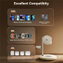 JOYROOM JR-W23 Qi2 3u1 magnetski bežični stalak sa svjetiljkom za iPhone / Apple Watch / AirPods - 15W - bijeli