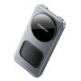 ESSAGER ES-T40 3u1 sklopivi magnetski bežični stalak za iPhone / Apple Watch / AirPods - 15W - sivi