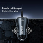 ESSAGER ES-CC29 komplet auto punjača s USB-C / USB-A portovima i USB-C Kabel - 108W - 1,2 m - siva