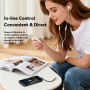 ESSAGER audio redukcije - 3,5 mm jack na Lightning - crna
