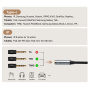 ESSAGER audio redukcije - 3,5 mm jack na Lightning - crna