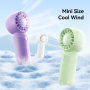 USAMS ZB354 mini punjivi ventilator - ljubičasti
