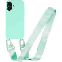 Mat maskica s podesivim remenom za iPhone 16 - tirkizna