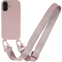 Mat maskica s podesivim remenom za iPhone 16 - staroružičasta