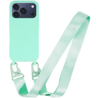 Matna maskica s podesivim remenom za iPhone 17 Pro Max - tirkizna