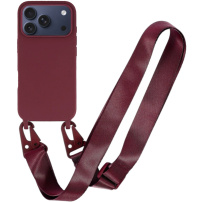 Mat maskica s podesivim remenom za iPhone 17 Pro Max - boje vina