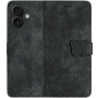 Preklopna futrola s uzorkom leptira za iPhone 17 - tamnosiva