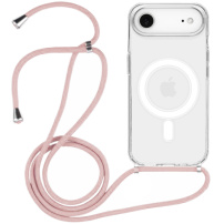 Prozirna maskica s vezicom i MagSafe za iPhone Air - ružičasta