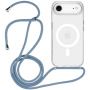 Prozirna maskica s vezicom i MagSafe za iPhone Air - plava