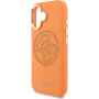 Guess Perforated 4G Logo maskica s MagSafe za iPhone 17 - narančasta