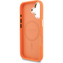 Guess Perforated 4G Logo maskica s MagSafe za iPhone 17 - narančasta
