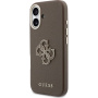 Guess Resin Logo maskica za iPhone 17 - smeđa