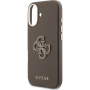 Guess Resin Logo maskica za iPhone 17 - smeđa