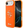 Guess IML 4G Script Metal Logo maska za iPhone Air - narančasta