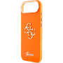 Guess IML 4G Script Metal Logo maska za iPhone Air - narančasta
