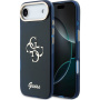 Guess IML 4G Script Metal Logo maska za iPhone Air - tamnoplava