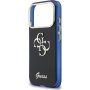 Guess IML 4G Script Metal Logo maskica za iPhone 17 Pro Max - tamnoplava