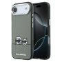 Karl Lagerfeld IML K&CH Heads Logo prozirna maskica s MagSafe za iPhone Air - sivi