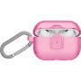 UNIQ Glase Pro Lock prozirna maskica sa sustavom zaključavanja i karabinerom za AirPods Pro 3 - ružičasta
