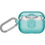 UNIQ Glase Pro Lock prozirna futrola sa zatvaranjem i karabinerom za AirPods Pro 3 - tirkizna