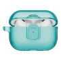 UNIQ Glase Pro Lock prozirna futrola sa zatvaranjem i karabinerom za AirPods Pro 3 - tirkizna