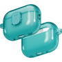 UNIQ Glase Pro Lock prozirna futrola sa zatvaranjem i karabinerom za AirPods Pro 3 - tirkizna
