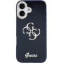 Guess IML 4G Script Metal Logo maska za iPhone 17 - tamnoplava