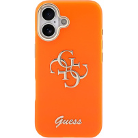 Guess IML 4G Script Metal Logo maskica za iPhone 17 - narančasta