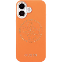 Guess Perforated 4G Logo maskica s MagSafe za iPhone 17 - narančasta