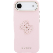 Guess Resin Logo maskica za iPhone Air - ružičasta