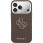 Guess Resin Logo maskica za iPhone 17 Pro Max - smeđa