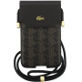 Lacoste Blend Monogram Metal Logo univerzalna torbica za iPhone - smeđa