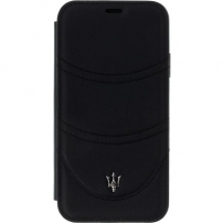 Maserati Granlusso flip futrola za iPhone X / XS - crna