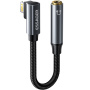 ESSAGER audio redukcije - 3,5 mm jack na Lightning - crna