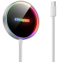 ESSAGER ES-WC17 bežični MagSafe punjač s pozadinskim osvjetljenjem za iPhone / AirPods - 15W - bijela