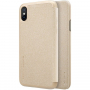 Nillkin Sparkle Folio futrola za Apple iPhone X / XS - zlatna